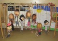 bábky vyrobené účastníkmi tábora